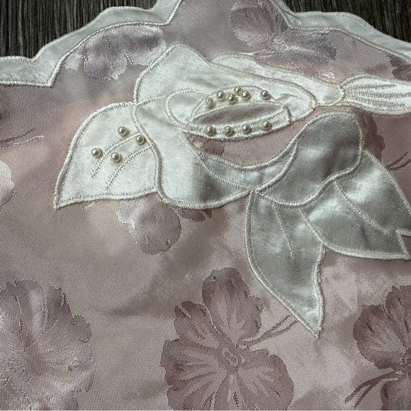 Victoria's Secret Pale Pink Satin Floral Camisole Y2K Fairy Medium - Picture 3 of 9